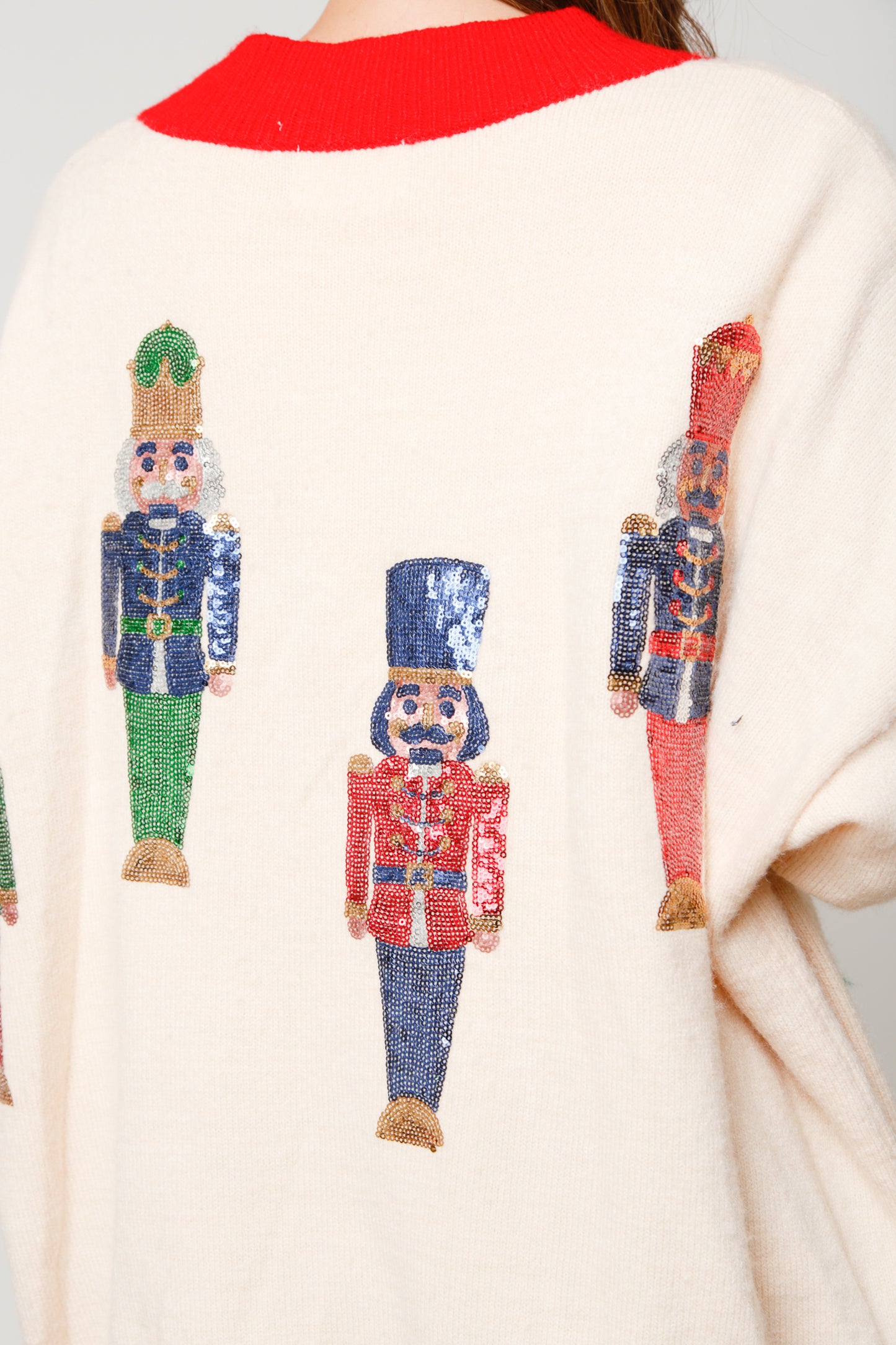 Sequin Nutcracker Cardigan